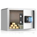 AEGIS Small Biometric Safe with Fingerprint Lock (9.9"D x 13.8"W x 9.9"H), Smart Digital Safe Box with Silent Mode, Backlit Keypad and LED Light for Home Office Dorm