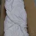 Minetom 7.2FT Metal Backdrop Stand with Wedding Arch Cover Spandex for Birthday Party Baby Shower Graduation Ceremony Decoration, White