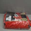 ZOBER 600D Oxford Fabric Rolling Christmas Tree Storage Bag - Fits 7.5 Ft Artificial Trees - Waterproof Christmas Tree Bag For Storage Box For Xmas, Durable Handles and Wheels - Card Slot - Red