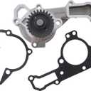 JEENDA Water Pump 49044-2066 With Gaskets 11060-2450 11060-2451 Compatible with Kawasaki FD590V FD611V FD620D FD661D Engine Kawasaki Mule 2500 2510 2520 3000 3010 3020 4000 4010 (water pump gaskets)