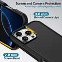 for iPhone 16 Pro Max Case Heavy Duty Rugged Military-Grade Drop-Proof Ultimate Protection Unmatched Durability for iPhone 16 Pro Max Case 6.9 inch(Black)