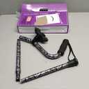 Elegant Walking Cane for Women, Foldable & Adjustable Cane for Seniors with Self-Standing Tip | Lightweight Mobility Aid for Stability & Balance Support (Black and white floral printed)