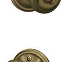 Schlage F10 V GEO 609 Georgian Door Knob, Hall & Closet Passage Lock, Antique Brass