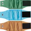 Tuiskusa Male Dog Diapers, High Absorbing Dog Belly Bands for Male Dogs, Washable Reusable Dog Male Wraps(5 Pack)