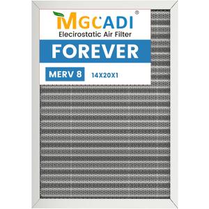 14x20x1 HVAC Furnace Air Filter Merv 8 (Actual Size:13.5x19.5x0.82 Inch)