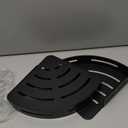 Hoomtaook Adhesive Corner Shelf Bathroom Shower Caddy Organizer for Kitchen Toilet No Drilling 2-Tier Bathroom Corner Shelves Shower Caddies (Black)