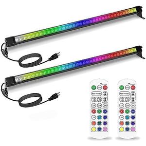 72W Outdoor Wall Washer Light, 48'' Dimmable Color Change RGB LED Wall Washer Light Bar,120V IP67 Waterproof LED Stage Light for Patio Church Landscape Yard Garden 2 Pack