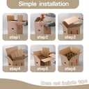 4 Sets Wine Bottle Moving Boxes, 16 x 12 x 12 Inch Moving Boxes with Divider Kits, Wine Shipping Box with Reinforced Cardboard & Handles, Glassware Packing Kits with Corrugate Dividers