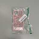 Asuwish Phone Case for iPhone 15 6.1 inch, Compatible with Magsafe Magnetic, Tempered Glass Screen Protector, Folding Stand Shockproof Protective Cell Cover i Phone15 i15 15Case Women Men Pink