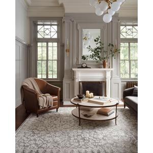 Loloi Magnolia Home by Joanna Gaines Gigi Collection GIG-01 Grey/Ivory 2'-7" x 10'-0" Runner Rug