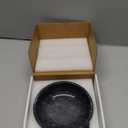 5.91'' Large Decorative Marble Bowl for Home Decor, Key, Incense Burner, Smudge, Coffee Tables Centerpiece, Soap Serving (Black)