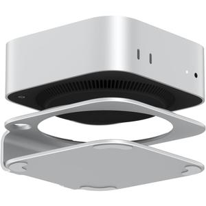 Mac mini M4 Dock Stand, Aluminum Desktop Stand Mount for New Mac mini M4 and M4 Pro, Improved Cooling, Easy Power Button Access & Desk Organization  Essential Mac mini M4 Accessories
