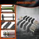 WELLBOX 2" Front & Rear Lift Shackles Kit Compatible with Wrangler YJ 4WD 2WD 1987 1988 1989 1990 1991 1992 1993 1994 1995