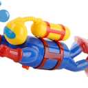 Wind-Up Diver Bath Toy for Toddlers Clockwork Powered Swimming & Diving Frogman, Battery-Free Bathtub/ Pool Water Toy, BPA-Free Safe STEM Gift for Kids