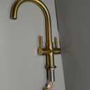 Kingston Brass LS8293DL Concord Vessel Faucet, Brushed Brass, 4.13 x 7.44 x 13.44