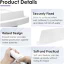 Silicone Sink Splatter Guard, Detachable Kitchen Sink Baffle Board, Splash Protector for Home Kitchen