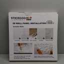 STICKGOO Slat Wall Panel, 3D Wall Panels for Interior Wall Decor PVC Fluted Textured Panel 12-Tile 19.7 x 19.7in - Oak