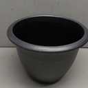 The HC Companies Sevilla Flower Planters - Durable Outdoor & Indoor Planter - Round Lightweight Self Watering Plant Pots for Herbs & More (12" Painted Black, Pack of 1)
