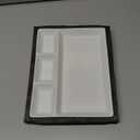 Cinf Divided Ceramic Plate Compartments Sauce Dishes Serving Saucers Bowl Quadrant Shaped Dinner Luncheon Salad Pigment tray Snacks