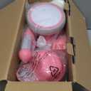 Umatoll Colorful Lighting Baby Balance Bike Toys for 1 Year Old Girls Gifts, Adjustable Seat, Birthday Gifts Christmas for Grandkids, 12-24 Months Toddler Bike, Pink