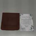 Leather Manicure Set Case Grooming Kit Organizer (Light Brown)