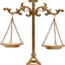 Owlgift Vintage Style Metal Libra Jewelry Towers, Scale Tray Display Cosmetic Organizer, Jewelry Storage, Unique Centerpiece Stand, Lawyer Scale of Justice, Farmhouse Candleholder  Bronze