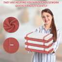 Nialnant 100% Cotton Dish Towels for Kitchen, Super Absorbent Tea Towels, Ultra Soft Hand Towels with Hanging Loop - 15x25, Green+Red+Yellow