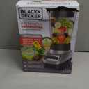 BLACK+DECKER PowerCrush Multi-Function Blender with 6-Cup Glass Jar, 4 Speed Settings, Silver