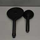 MakeFit Dual Handheld Shower Head Combo, 2-in-1 Rain Shower Heads System 8 Inch Rainfall Shower Head and 10 Modes High Pressure Hand Held Showerhead with Built-in Power Wash (Black)