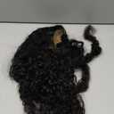 Gulenme 30inch 13x6 HD Deep Wave Lace Front Wigs Human Hair 200% Density Deep Curly Human Hair Wig for Women (30inch,Natural Black) (Black, Long)