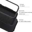 2 x Co-Goldguard for iPhone 15 Pro Case, [Shockproof][Drop-Proof][Heavy Duty Protection] Phone Case Cover, 3 in 1 Phone Case for iPhone 15 Pro 6.1 inch (Black)