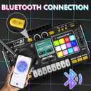 Kids DJ Mixer Controller Table Musical Toy with LED Lights Sound Effect Microphone Piano DJ Mixer Board Music Toys for Kids, Birthday Gift Toys for 3 4 5 6 7 Year Old Boy Girl
