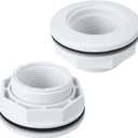 SP1023 1-1/2-Inch FIP Pool Inlet Return Fitting with Locknut and Gasket Female Inlet Pipe (FIP) Thread Exact Replacement for Hayward Swimming Pool Return Hose Fitting, Spa Swiming Pool Parts