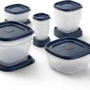 Rubbermaid Easy Find Lids Food Storage Containers with Vented Lids, 26 Piece Set, Blue