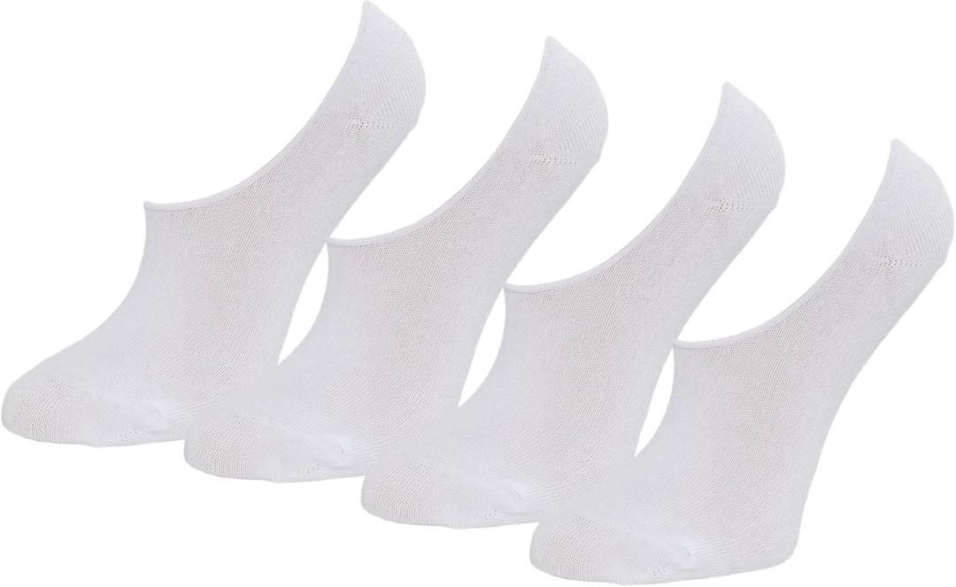 2 x Amazon Essentials womens Low Cut No Show Socks (6-9, White)