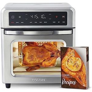 COSORI 11-in-1 Air Fryer Oven , 13Qt Small Footprint Airfryer combo with Rotisserie, Toast, Bake, Roast, Reheat Functions and more, Recipe Book & 6 Accessories Included, Perfect for Small Contertop