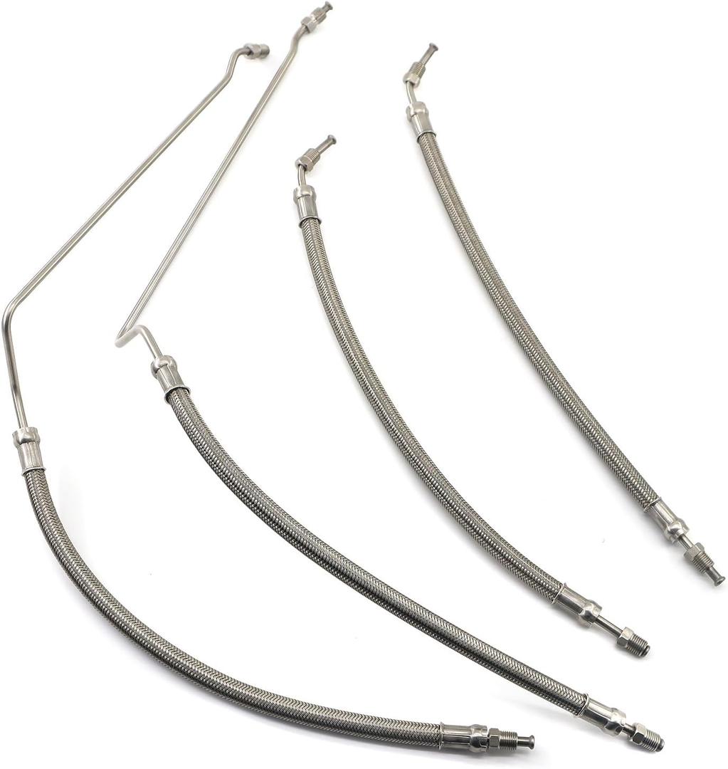 Trim Tilt Hydraulic Ram Cylinder Hose Kit For Mercruiser Alpha One with Trim Cylinder(15-9/16") & Bravo 1 2 3 X, 9B-104 & 9B-121 Trim Cylinders, Replace # 32-99904Q 32-864589 32-864588