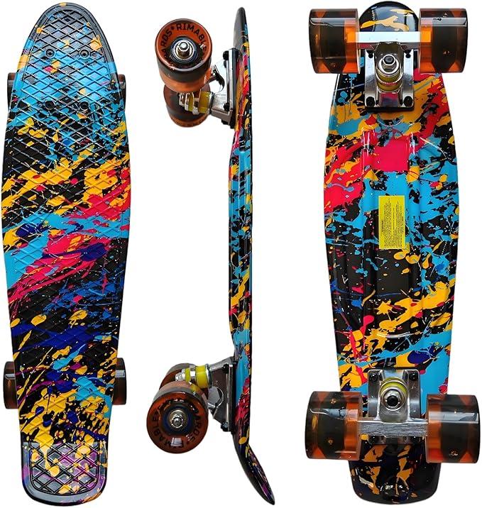 RIMABLE Complete 22 Inches Skateboard, EARTH