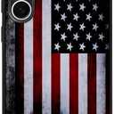 QGX Compatible with Samsung Galaxy S25 Plus Case American Flag Pattern Military-Grade Drop Protection Non-Slip Sides Anti-Scratch Back Shockproof Lightweight Slim Case for Samsung Galaxy S25 Plus