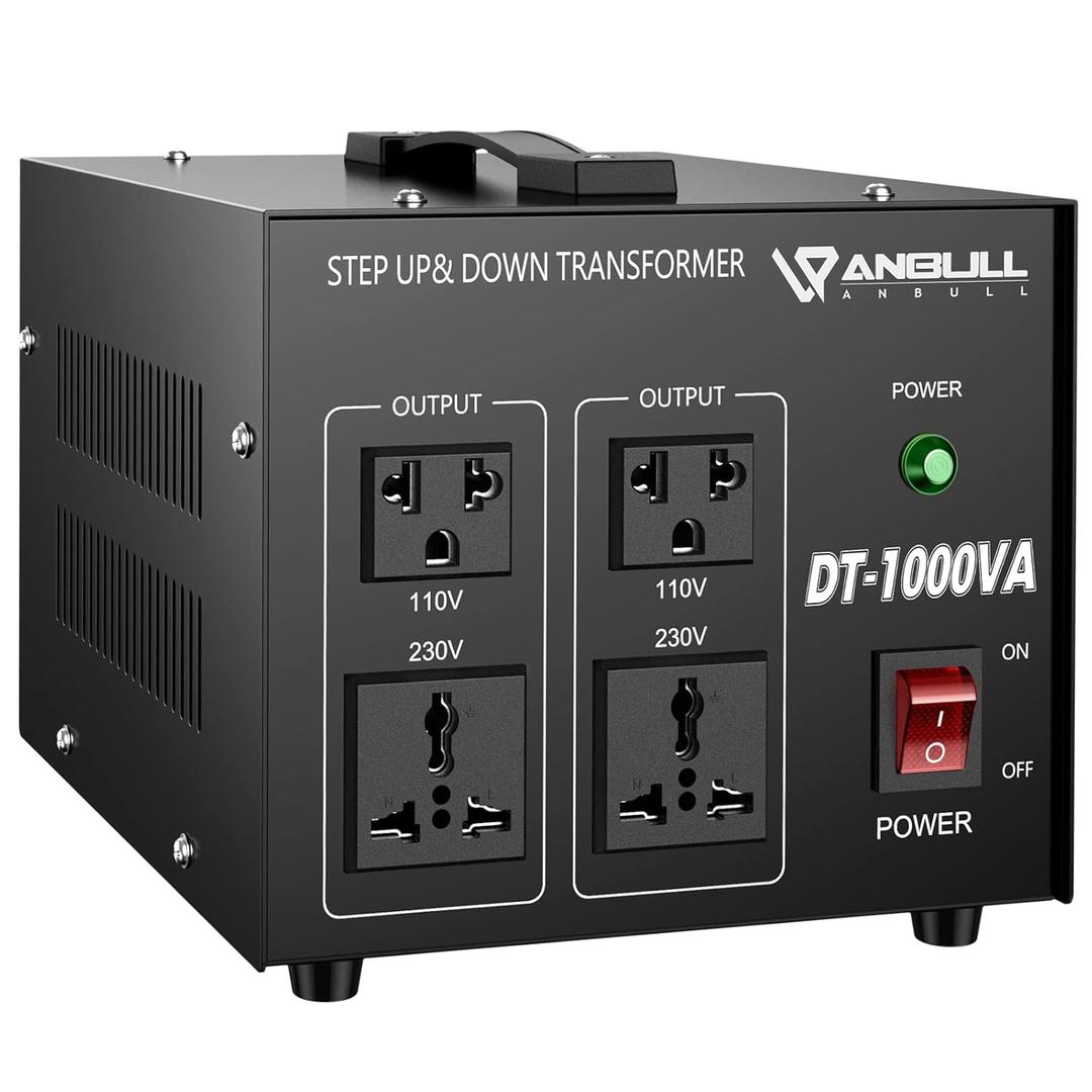 ANBULL DT-1000W Voltage Transformer Converter, 110V to 220V, 220V to 110V Step Up/Down Power Converter, Heavy Duty Voltage Converter 50-60Hz