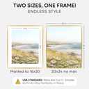 Homeforia 20x24 Picture Frame Gold, High End Metal 24x20 Frames for Wall, 20x24 Gold Frame Matted to 16x20 Print, 20 x 24 Poster Large Frame with Mat 16 by 20 Photo, Tempered Glass, Wall Kit, Set of 1