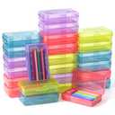Mr. Pen- Plastic Pencil Case Box, 24 Pack