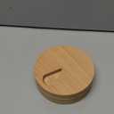 Wood Weekly Pill Organizer for Medicine Vitamin,Arthritis Friendly 7-Day Pill Box Medium Compartments Holder,Daily Portable Travel Pill Case with Velvet Bag