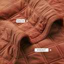 Fleeco Double-Side Velvet Queen Size Quilt Comforter Set, Reversible 92''x96'' Oversized Luxury Ultra Soft Bedspread with 2 Matching Shams, All-Season Bedding, Burnt Orange