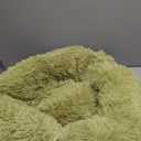 Bedsure Calming Cat Beds for Indoor Cats - Small Cat Bed Washable 20 inches, Anti-Slip Round Fluffy Plush Faux Fur Pet Bed, Fits up to 15 lbs Pets, Green