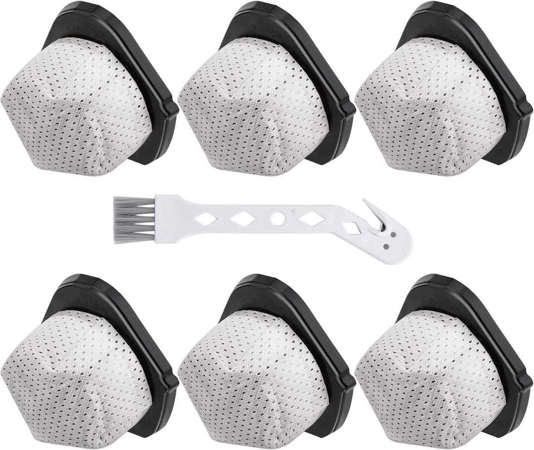 Leadaybetter 6 Pack Dust Cup Filters Replacement for Shark Cordless Handheld Vacuum SV780 SV75Z SV728N SV726N, Replacement Part# XF769, XSB726N