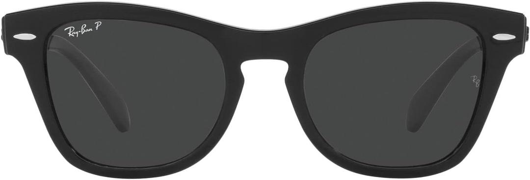 Ray-Ban RB0707s Square Sunglasses (Black/Polarized Black)