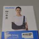 VELPEAU Arm Sling Shoulder Immobilizer for Women and Men, fit Left or Right Arm - Rotator Cuff Support Brace -Medical Sling for Shoulder, Clavicle, Elbow Injury (Comfort type, Medium: Bust 29.5-33.5)