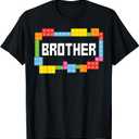 Master builder Brother Bricks Blocks Building Family Set T-Shirt, M