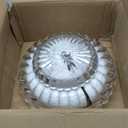 Ceiling Lights Semi Flush Mount Ceiling Light, Modern Black Ceiling Light with White Glass,Ceiling Lights Fixture Suitable for Bedroom Dining Room Kitchen Living Room(Excluding Free Bulbs)